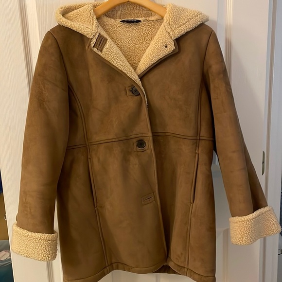 Lands End Faux Shearling Coat - Picture 2 of 5